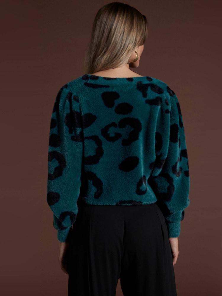 Črni gozd zeleni leopard - Jopica z leopardjim vzorcem Dancing Bambino - Slika 2 iz 4