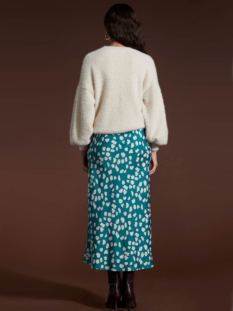 Dancing Leopard Renzo Satin Midi Skirt - Image 2 of 4
