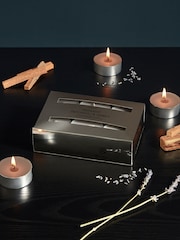 Silver Midnight Patchouli & Amber XL Tealights Scented Candle - Image 1 of 2