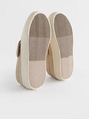 Stone Neutral Wide Fit (G) Penny Loafers - Image 3 of 5