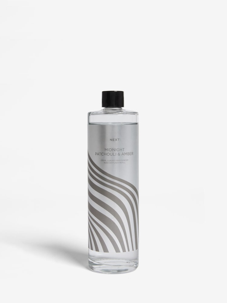 Midnight Patchouli and Amber 200ml Fragranced Reed Diffuser Refill - Image 3 of 3