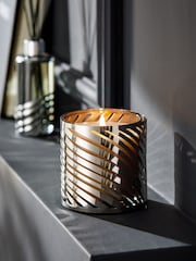 Silver Midnight Patchouli and Amber Single Wick Scented Candle - Image 1 of 3