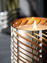 Silver Midnight Patchouli and Amber Single Wick Scented Candle - Image 2 of 3