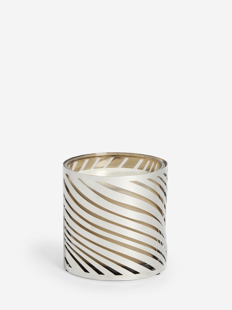 Silver Midnight Patchouli and Amber Single Wick Scented Candle - Image 3 of 3