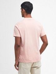 Barbour® Pink Mist 100% Cotton Terra Dye Logo T-Shirt - Image 2 of 5