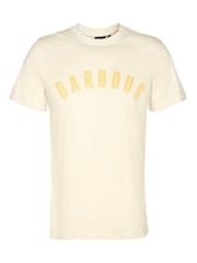 Barbour® Yellow Haze 100% Cotton Terra Dye Logo T-Shirt - Image 5 of 5