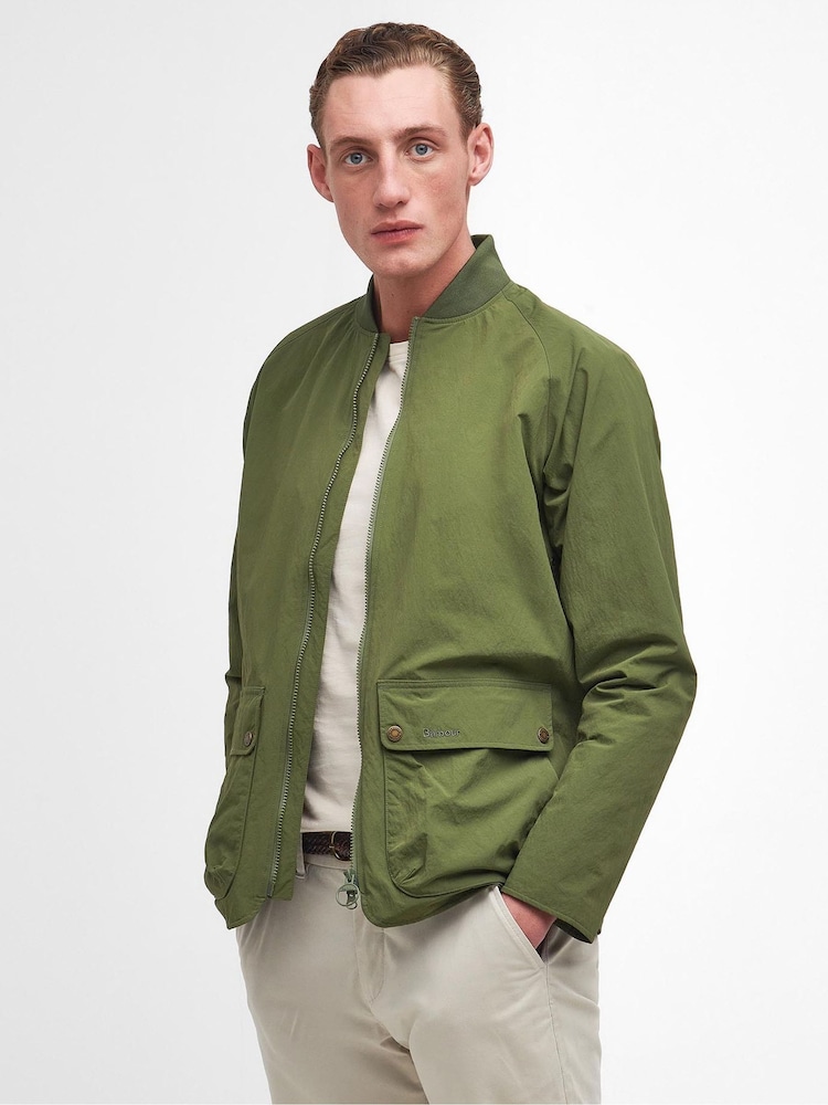 Barbour® Palm Green Beaumont Showerproof Lightweight Jacket - Image 1 of 5 Barbour® Palm Green Beaumont Showerproof Lightweight Jacket - Image 1 of 5