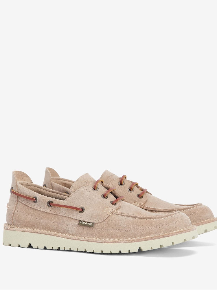 Barbour® Stone Suede Mousa Boat Shoes - Image 5 of 5