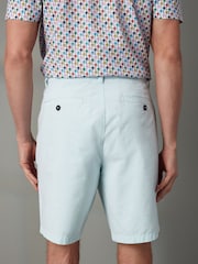Mint Green Straight Fit Stretch Chinos Shorts - Image 2 of 7