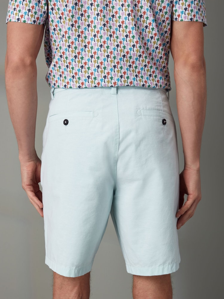 Mint Green Straight Fit Stretch Chinos Shorts - Image 2 of 7