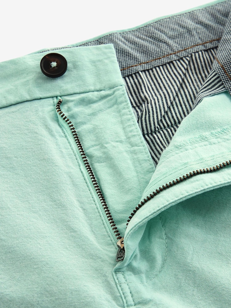 Mint Green Straight Fit Stretch Chinos Shorts - Image 7 of 7
