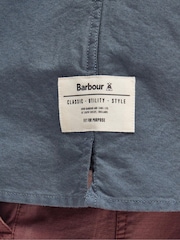 Barbour® Slate Grey Catterick Utility Short Sleeve 100% Cotton Shirt - Image 5 of 6