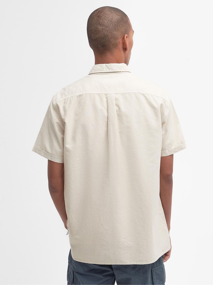 Barbour® Stone Catterick Utility Short Sleeve 100% Cotton Shirt - Image 2 of 6