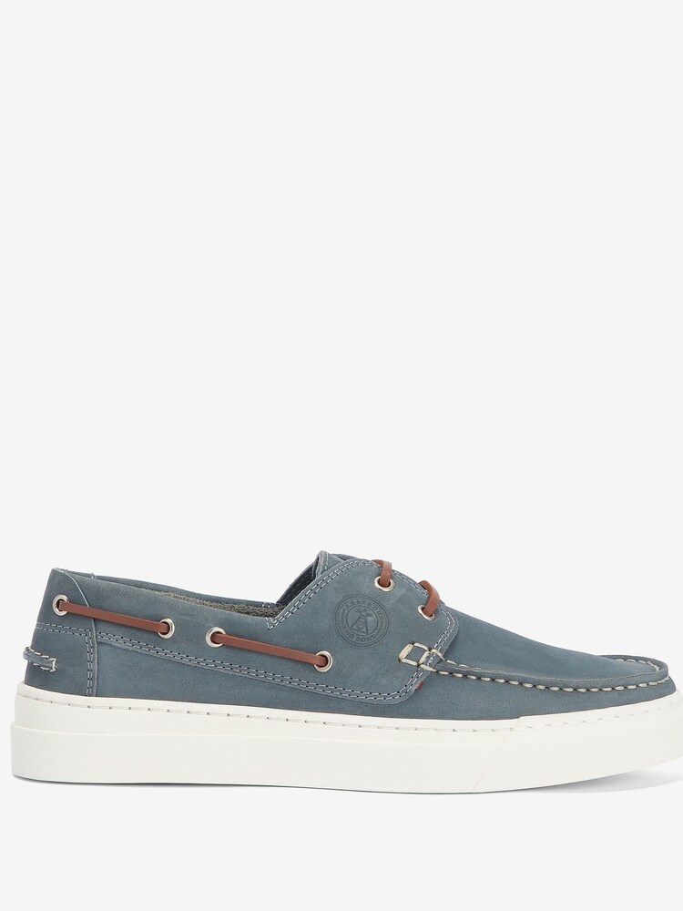 Barbour® Slate Grey Bosun Boat Shoes - Image 1 of 5 Barbour® Slate Grey Bosun Boat Shoes - Image 1 of 5
