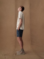 Barbour® White Thermond Seersucker Short Sleeve 100% Cotton Shirt - Image 3 of 13
