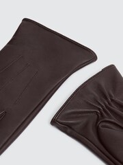 MOSS Brown Chocolate Leather Gloves - Image 2 of 3