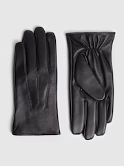 MOSS Black Chocolate Leather Gloves - Image 1 of 2