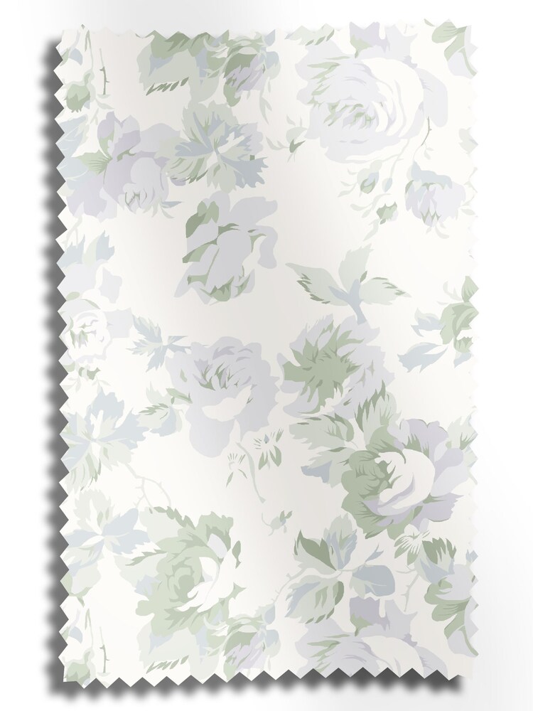 Shabby Chic by Rachel Ashwell® Lavender Breezy Leaves Made to Measure Roller Blinds - Image 6 of 6
