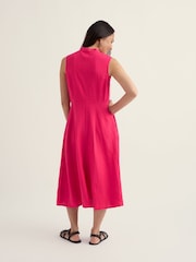 Seasalt Cornwall Pink Sleeveless Carved Wood Dress - Image 3 of 5