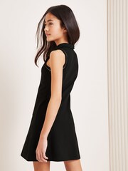 Lipsy Black Collared Tennis Dress (5-16yrs) - Image 3 of 4