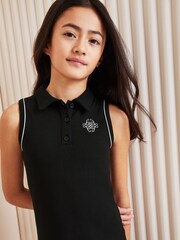 Lipsy Black Collared Tennis Dress (5-16yrs) - Image 4 of 4