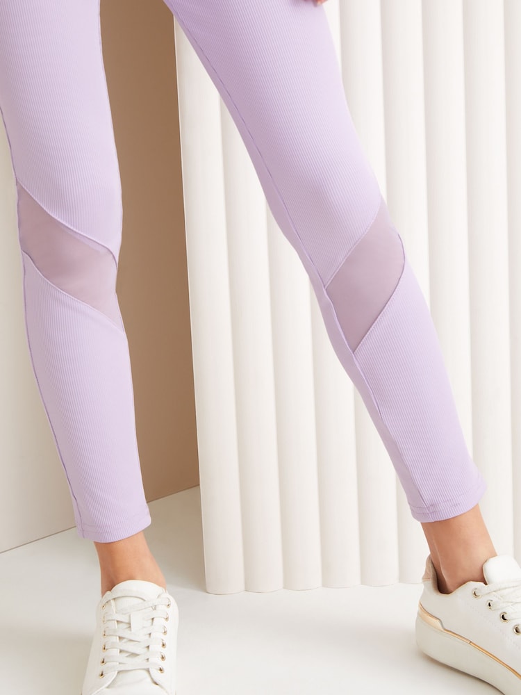 Lipsy Purple High Waist Active Legging - Image 4 of 4 Lipsy Purple High Waist Active Legging - Image 4 of 4