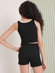 Lipsy Black Short Length High Waist Active Cycling Short - Image 3 of 4
