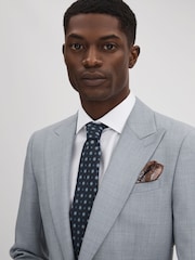 Шерстяной однобортный пиджак узкого кроя Reiss Dandy - Изображение 4 из 7