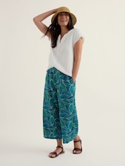 Seasalt Cornwall Green Peaceful Haven Culottes - Image 1 of 5