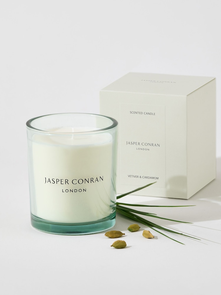 Jasper Conran London Vetiver & Cardamom Fragranced Candle - Image 1 of 4 Jasper Conran London Vetiver & Cardamom Fragranced Candle - Image 1 of 4