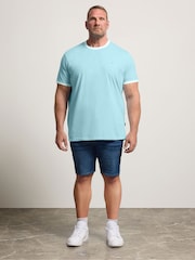 BadRhino Big & Tall Blue Ringer T-Shirt - Image 1 of 6