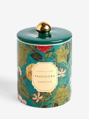 Clarke and Clarke Teal Passiflora Scented Candle - Image 5 of 5