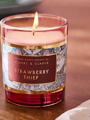 Clarke and Clarke Blush William Morris Designs Strawberry Thief Scented Candle - Image 4 of 5