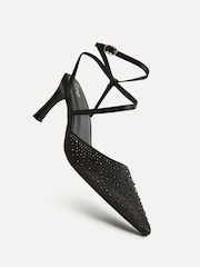 Linzi Black Attire Embellished Court Heels - Image 4 of 4