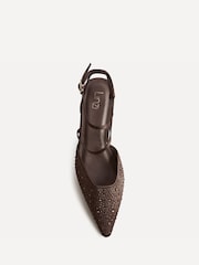 Linzi Brown Attire Embellished Court Heels - Image 4 of 5