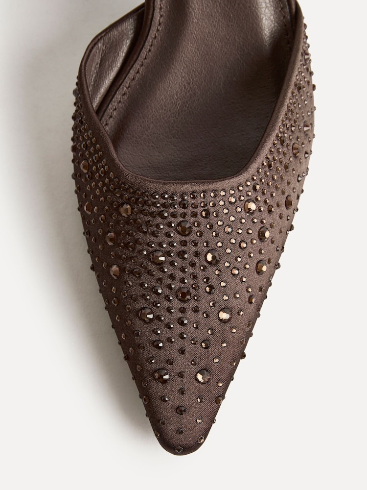 Linzi Brown Attire Embellished Court Heels - Image 5 of 5