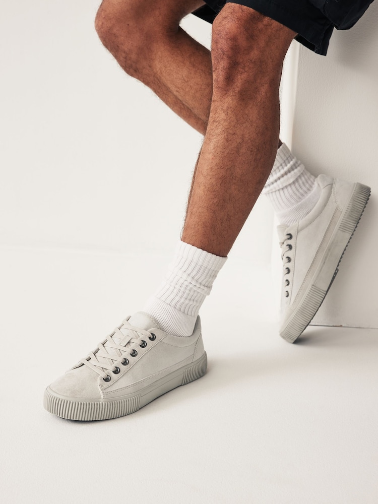 Grey Distressed Trainers - Image 1 of 6