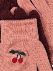 Konges Sløjd Pink Filla Gloves 2 Pack - Image 2 of 2