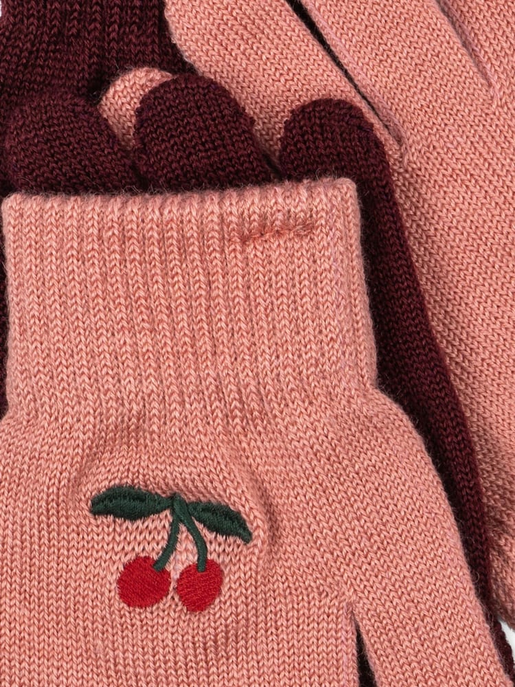 Konges Sløjd Pink Filla Gloves 2 Pack - Image 2 of 2