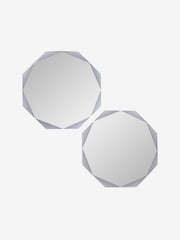 Lipsy 2 Pack Smoke Grey Mirrored Placemats - Image 3 of 3