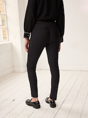 Schwarz - Skinny-Hose mit Reißverschluss - Bild 3 von 7
