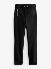 Schwarz - Skinny-Hose mit Reißverschluss - Bild 6 von 7