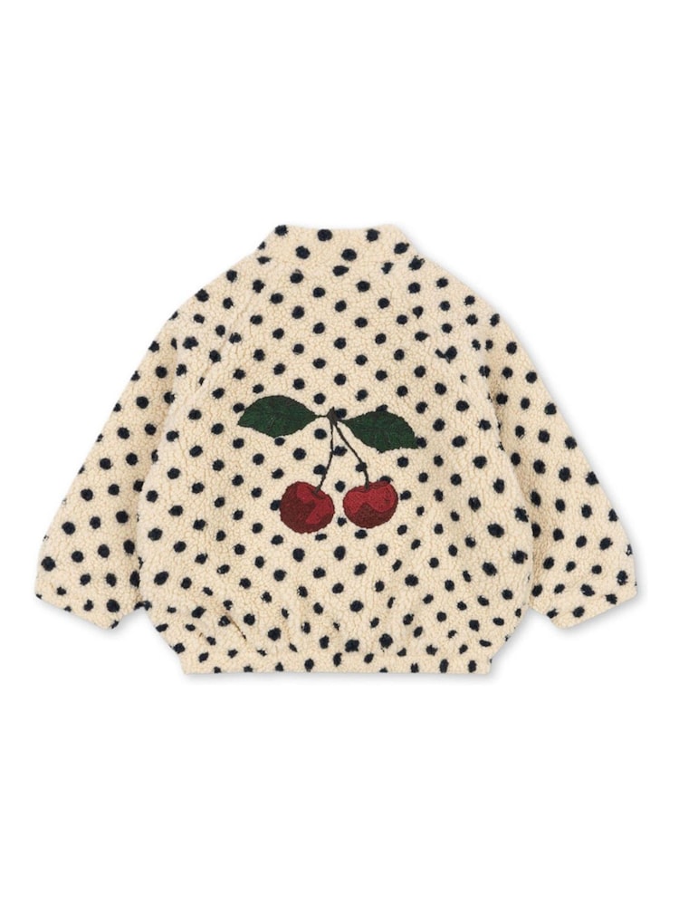 Konges Sløjd White Jody Embroidery Teddy Jacket - Image 2 of 2 Konges Sløjd White Jody Embroidery Teddy Jacket - Image 2 of 2