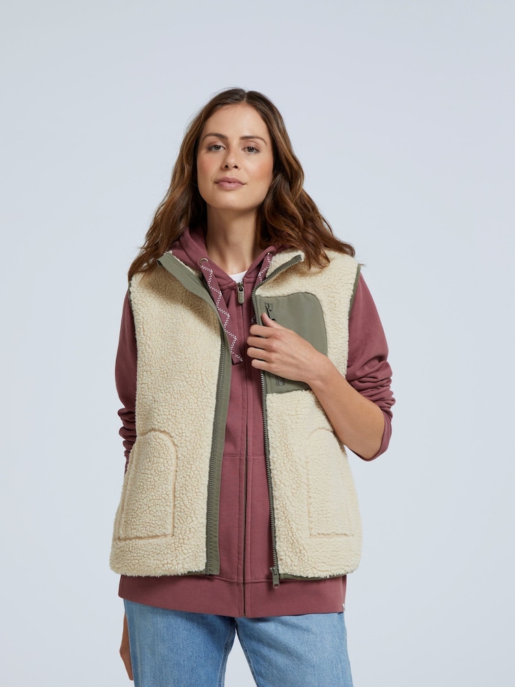 Animal Cream Hennie Womens Gilet - Image 2 of 5 Animal Cream Hennie Womens Gilet - Image 2 of 5
