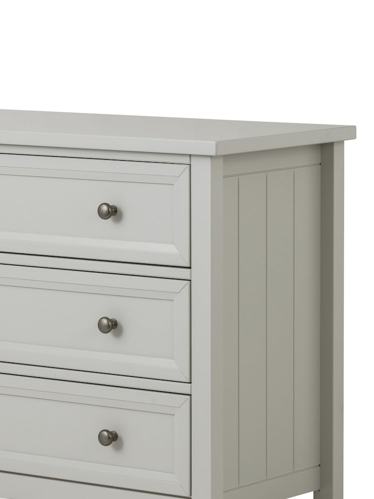 Julian Bowen Dove Grey Maine 3 Drawer Chest of Drawers - Image 2 of 4