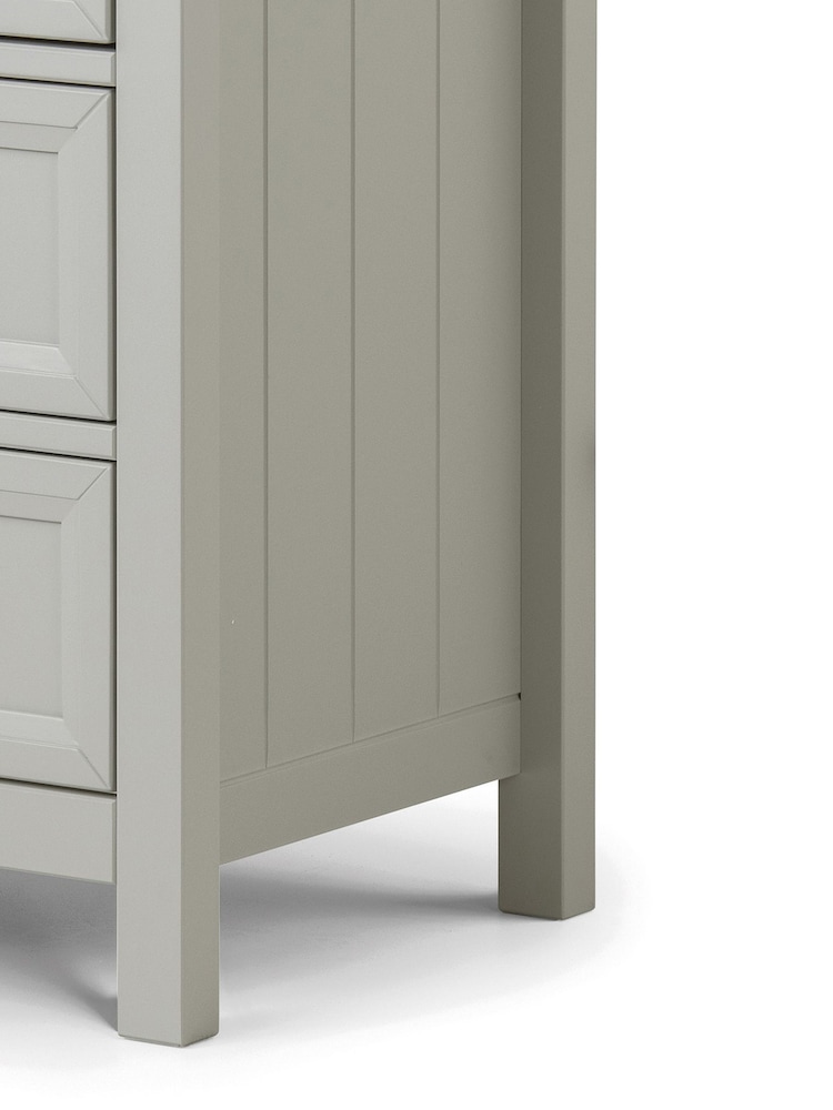 Julian Bowen Dove Grey Maine 3 Drawer Chest of Drawers - Image 4 of 4