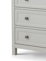 Julian Bowen Dove Grey Maine 3 Drawer Chest of Drawers - Image 5 of 6