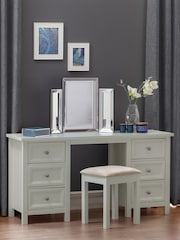 Julian Bowen Dove Grey Maine Dressing Table - Image 1 of 5