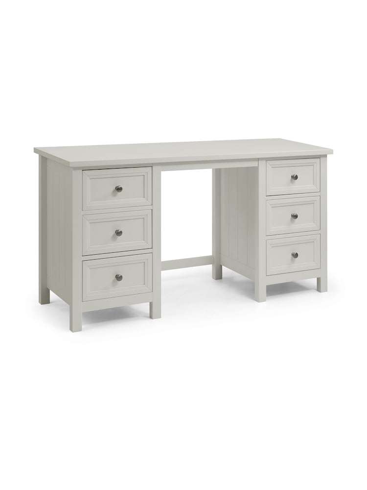 Julian Bowen Dove Grey Maine Dressing Table - Image 2 of 5