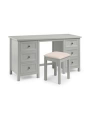 Julian Bowen Dove Grey Maine Dressing Table - Image 3 of 5